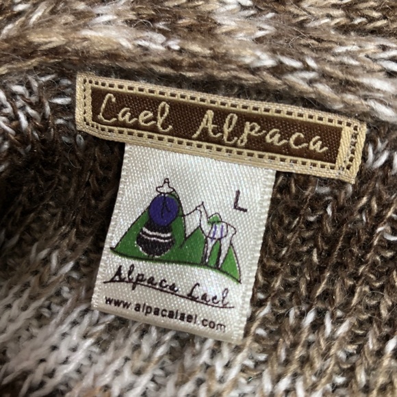 Alpaca Lael Lapel Front Alpaca Fur Fly Away Cardigan - Picture 4 of 9